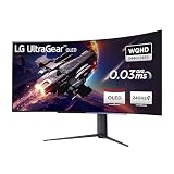 LG Electronics 45GR95QE-B UltraGear Gaming Monitor 45' (113 cm), Curved, OLED, 3440 x 1440, 21:9, WQHD 1440p, 98,5% DCI-P3, HDR10, 0,03 ms GtG - Schw