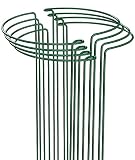 TOYPOPOR 8 Stück Pflanzenstützen Rund (25 x 40cm), Staudenhalter Metall Garten Stützring, Pflanzenhalter Ringkäfig für Pflanzen, Blume, Monstera, Hortensien, Rosen, T