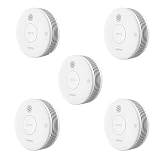 SIEMENS - Siemens Delta reflex Rauchmelder - Komplettset 5x 5TC1292-8 Siemens Rauchmelder, mit 10 Jahresbatterie, Weiß