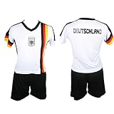 Dynamic Outwear Deutschland Kinder-Trikot-Set EM 2021 Gr. M (122-128) weiß