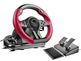 Speedlink TRAILBLAZER Racing Wheel – Gaming Lenkrad für PC, PS4, PS3, Xbox One, Xbox Series, Switch, PC Lenkrad mit Pedalen und Schaltung, Schaltwippen und Schaltknüppel, Force Feedback, schw