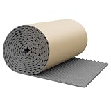 Selbstklebende Schalldämmplatten 1cm Dick - Akustik Dämmmatte Für Tür Wand & Decke | Wasserdichte Wärmeisolierung & Geräuschdämmung Für Studio & Schlafzimmer | Zuschneidbares (Schwarz)