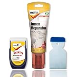 Molto REPARATUR-Set Ausbessern von Löcher Risse Schäden in Wand/Decke innen Farbe weiß