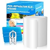 Kodexa Pool Flickzeug Pool Reparaturset Unterwasser Selbstklebend Wasserdichtes, 10 cm x 150 cm Reparatur Klebeband Pool Flicken für Wasserbett, Pool,