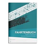 Fahrtenbuch DIN A5 | Finanzamtkonform für PKW | 80 Seiten mit Ausfüllhilfe | Fahrtenbücher 1er, 2er, 3er, 5er oder 10er Pack | zur Dokumentation geschäftlicher und privater Fahrten (1 Stück)