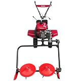 Kreiselmäher Mäher Benzinmotor 7PS Motor Hochgrasmäher Rasenmäher W