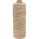 EOPUOZS 200m Jute-Schnur, 1mm Braun Juteschnur, Jutegarn Für Geschenkverpackungen, Hochzeitsdekoration, Verpackungsmaterial, Weihnachtsstricken, Makramee-Dekoration, Floristik
