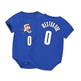 AXTMR Babykleidung, Baby Jersey Strampler, geeignet für 0-15 Monate Baby Onesies, reines Baumwollmaterial,Westbrook-Blue,90CM