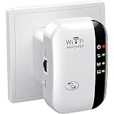 WiFi Extender Booster, WLAN Repeater Verstärker Bis Zu 5000sq.ft Mit Repeater/AP Modus, Long Range Amplifier Mit Ethernet Port Zu Allen Geräten, 1-Key Setup,