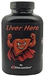 Liver Hero - Leber Kapseln mit Mariendistel, Artischocke, Schisandra, Löwenzahn, Kurkuma, Piperin, Cholin | hoch dosiert | 240 vegane Kapseln | Hergestellt in Österreich | GMO-frei & HACCP/IFS geprü