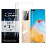 Glcrrpu 2 Stück Schutzfolie Film Film für Huawei P40 Pro[6.58'],Hydrogel Displayschutzfolie Folie Flexible Weich Transparente TPU,HD