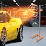MEELRYD 2000W Lacktrockner Infrarot Trockner Strahler Aushärtungslampe, Farbtrocknungs Lampe 2 Auto Karosserie Reparatur mit Ständer Trocknungsfläche 800 x 600 mm, Timer 0–60