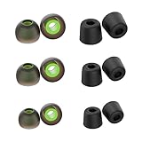aceyoon In Ear Ersatzstöpsel, 12 Stück In Ear Kopfhörer Aufsätze 4-5.5mm Ersatz Silikon Ohrstöpsel mit Memory-Schaum Ohrpolster für die meisten in Ear Kopfhörer (4-5.5mm)
