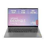 Lenovo IdeaPad 3 Laptop | 15,6' Full HD Display | AMD Ryzen 5 5500U | 16GB RAM | 512GB SSD | AMD Radeon Grafik | Win11 Home | QWERTZ | g