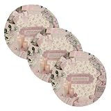 Große Untersetzer für heiße Töpfe und Pfannen, 38,1 cm, Baumwollfaden, absorbiert Wasser, heiße Pads für Mikrowelle, Herd, Heißwasser-Pad, französischer Barock-Stil, 3 Stück