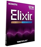 Elixir® Saiten 80/20 Bronze Akustik-Gitarrensaiten mit POLYWEB® Beschichtung, Light/Medium (.012-.056)