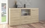 Kuechen-preisbombe TOP Kommode Sideboard Rumba Wohnwand Wohnzimmer Anbauwand Sonoma E