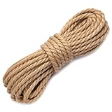ZephyrCraft Juteseil 8mm x 25M - Starkes Naturfaser Hanfseil für Garten, DIY, Dekoration, Bündeln und Camping - Robuste Juteschnur, Kordel, Paketschnur, Juteb
