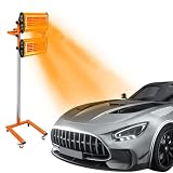 ieLsngai Lacktrockner Infrarot Trockner Strahler Aushärtungslampe, 2x1000W Infrarot Lacktrockner Autokörper Reparaturlack Lampen, 360° Drehung Spotlight Karosserie Lacktrockner Infrarot-Farblamp