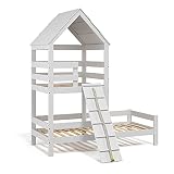 VitaliSpa Hausbett Teddy, Weiß, 90x200