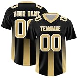 Generisch Personalisiert American-Football-Trikot,Custom Football Jersey Personalized Stitched/Printed Team Name & Number Sports Uniform Men Women Youth H