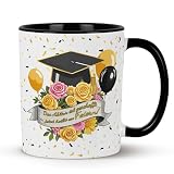 Abitur Geschenke,Abschluss Geschenk Tasse,Tasse Abitur,Bestandene Prüfung Geschenk Tasse mit Graduierungshut Motiv und Glückwunschspruch- Zum Bestandenen Abiturgeschenk für Jungen & Mädchen (Deutsch)