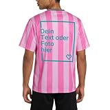 Spreadshirt Fußball Style T-Shirt Unisex Football Style Mesh T-Shirt, XL, Rosa/Rosa S
