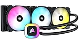 CORSAIR H150 RGB-Flüssig-CPU-Kühler - 360mm AIO - SP120 RGB ELITE Lüfter - Passend Für Intel LGA 1200/115X/2066, AMD AM4 - Motherboard ARGB Adapter Enthalten - Schw