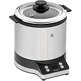 WMF Küchenminis Reiskocher 220 W, mit Lunch-to-go-Box, Damfgarer, platzsparend, Innentopf mit To-Go-Deckel 1l, Reiskocher mini cromarg