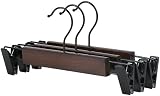 20er-Pack Kirsche Holz Pts Hgers, Luxus Holz Rock Hgers, Verstellbare Ti-rost Metall Clips, Perfekte Röcke Pts Hosen, C
