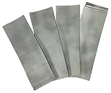 WELDINGER Dachrinnen Pflaster Zink 4 Stück 250 x 80mm zur Reparatur von D