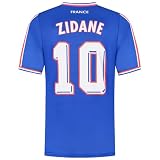 Frankreich Fußballtrikot Zidane - WM 1998 - Kinder und Erwachsene - Jungen - Sportsachen - Geschenk - Sport t Shirt - Sportbekleidung - Größe 152