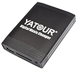 Yatour - Digitaler Musikkonverter für Autos (USB, MP3, 12-polig), Schw