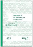 RNKVERLAG 672 - Mietbuch Wohnungsmietvertrag, 32 Seiten, 12 x 17 cm, 1 Stück