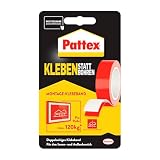 Pattex Kleben statt Bohren Klebeband, extra starkes doppelseitiges Klebeband, Doppelklebeband für Montagearbeiten innen & außen, Wandbefestigung ohne Bohren, 19mm x 1,5