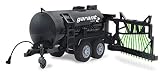 JAMARA 405236 - Garant Fasswagen mit Schlauchverteiler - 450 ml Tank, Spritzfunktion an/aus, Anhängerkupplung vorne, manuell ausklappbare Schlauchverteiler, Schw