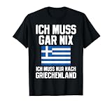 Griechenland Urlaub Griechen Griechische Flagge T-S