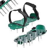 Rasenlüfterschuhe Nagelschuhe mit 55cm Nagel Nagelsohle Estrichschuhe Vertikutierer aus hochqualitativen Materialien, Rasenbelüfter, Aerifizierer für Gartenschuhe (A)