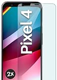 moex Panzer Schutz Glas für Google Pixel 4 Schutzfolie robust und Kratzfest, bruchsichere Panzerfolie Displayschutz, HD Klar Glass Screen Protector, 2X Stück