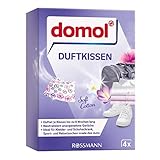 Domol Beutel aus weicher Baumwolle mit bis zu 8 Wochen Duft pro Kissen, 1 Packung mit 4 Stück