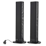 Jectse TV-Soundbar, BS-56 Bluetooth 40 W Stereo-Heimkino-Soundbar mit Subwoofer, Faltbarer, Abnehmbarer Kabelloser Surround-System-Soundbar-Lautsprecher für Fernseher und Comp