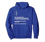 Lustiger SEO-Spezialist Blue Screen of Death Worker BSOD Pullover H