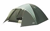 High Peak Kuppelzelt Nevada 3, Campingzelt mit Vorbau, Iglu-Zelt für 3 Personen, doppelwandig, wasserdicht, Ventilationssystem, Wetterschutz-Eingang, Moskitoschutz L 205cm x W 205cm x H 120