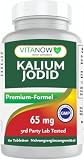 Kaliumjodid 65mg Nahrungsergänzungsmittel, Kaliumjodid 60 Tabletten Sehr stark Doseriung