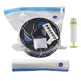 Kit di sacchi per sottovuoto per stampante 3D FDM Filamento per compressione sottovuoto Borse salvaspazio addensate Custodia asciutta riutilizzabile con pompa a mano Clip di tenuta S