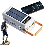 Solar-Batteriebank, externes Netzteil, Überlebensausrüstung | Tragbares Solar-Ladegerät | Tragbares 120W Ladegerät | 50000mAh Überlebensgetrieb