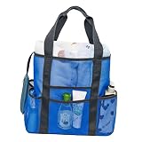 Amosfun 1Stk Strandtasche aus Mesh Mesh-Tasche Rucksack-Tasche Mesh-Strandtasche Badenetztasche Einkaufstasche badtasche spielzeug aufbewahrung sack Markt-Pinien-Tasche Einkaufstüte B
