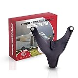 Kondenswasserablauf 96mm Lochabstand TRUMA - Kondensatwasserablauf 3er Set - Kamin Schild - Wohnwagen - Zubehör Wohnmobil - Ablauf für Kaminabdeckung und Kaminkappe - Kamindeckel Abgaskamin Camp