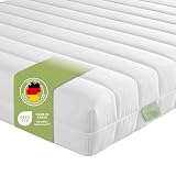 DREAMSTAR Easy Flex | ergonomische 7-Zonen Kaltschaummatratze | Öko-Tex Zertifiziert | Härtegrad 2 und 3 (H2 & H3) | Rollmatratze | Made in EU I 140 x 200