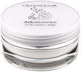 GREENDOOR Silber-Creme Micro-Silber 50ml vegane Gesichtscreme mit Hyaluron + Ginseng, antimikrobielle Tagescreme Gesicht, natürliche anti Akne Gesichtspflege ohne Parabene Silikone, Glastieg